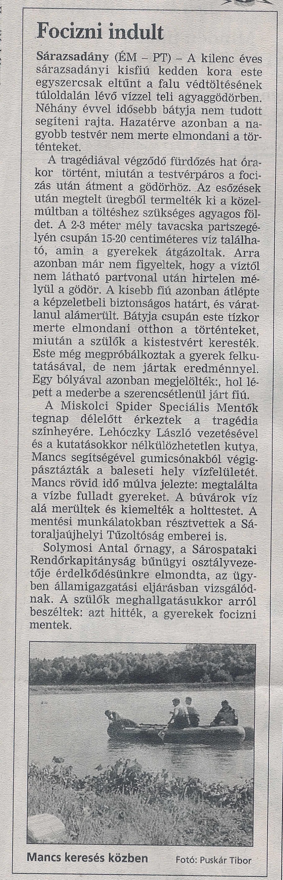 2001 Sárazsadány