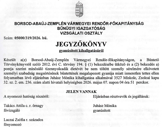 KÖVETELEM az ellenünk irányuló üldöztetés megszüntetését!